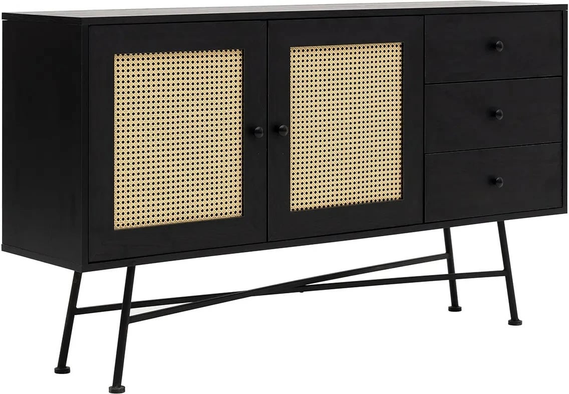 Konsolë Hanah Home, Nala 160, e zezë