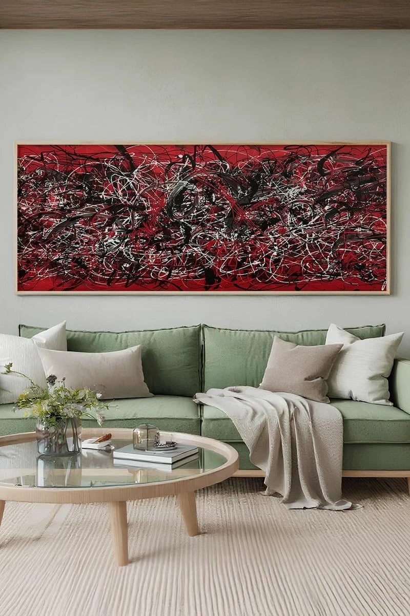 Pikturë dekorative me kornizë, Wallity, Artsmdfyty10-3370, shumëngjyrëshe, 33x70cm