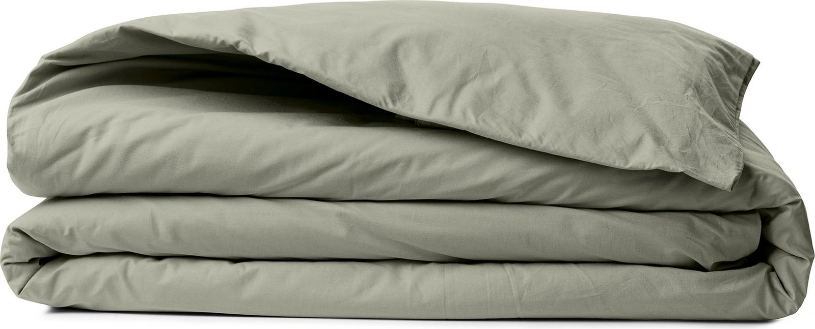 Mbulesë jorgan për teke XXL, pambuk ranforce, ngjyrë e gjelbër, L'essentiel, 155x220cm