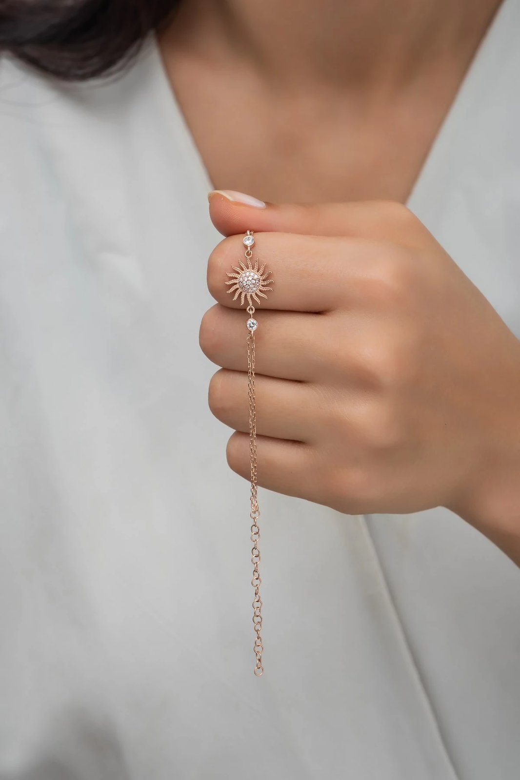 Byzylyk argjendi, ngjyrë rozë gold, Jumeon, NRZ99592