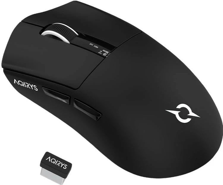 Maus Aqirys ZEPHYR, RGB, Wireless+Wired, i zi