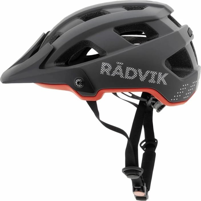Helmetë për bicikletë Radvik, për meshkuj dhe femra, ngjyrë e zezë dhe gri