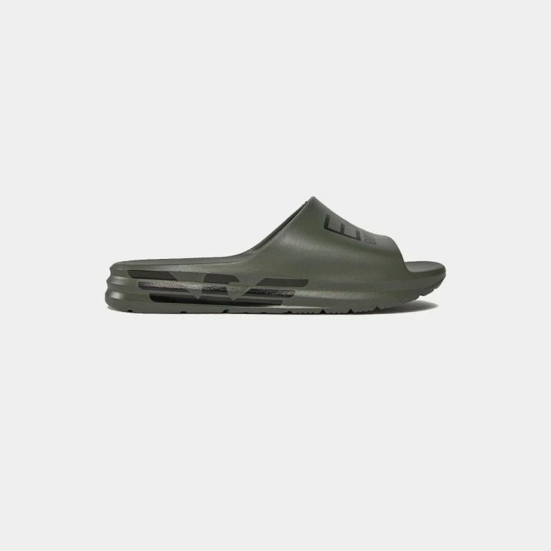 Flip-Flops për meshkuj Emporio Armani, të gjelbra