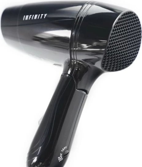 Hekur flokësh Melissa 16640143, 1200W, dorezë palosëse, e zezë