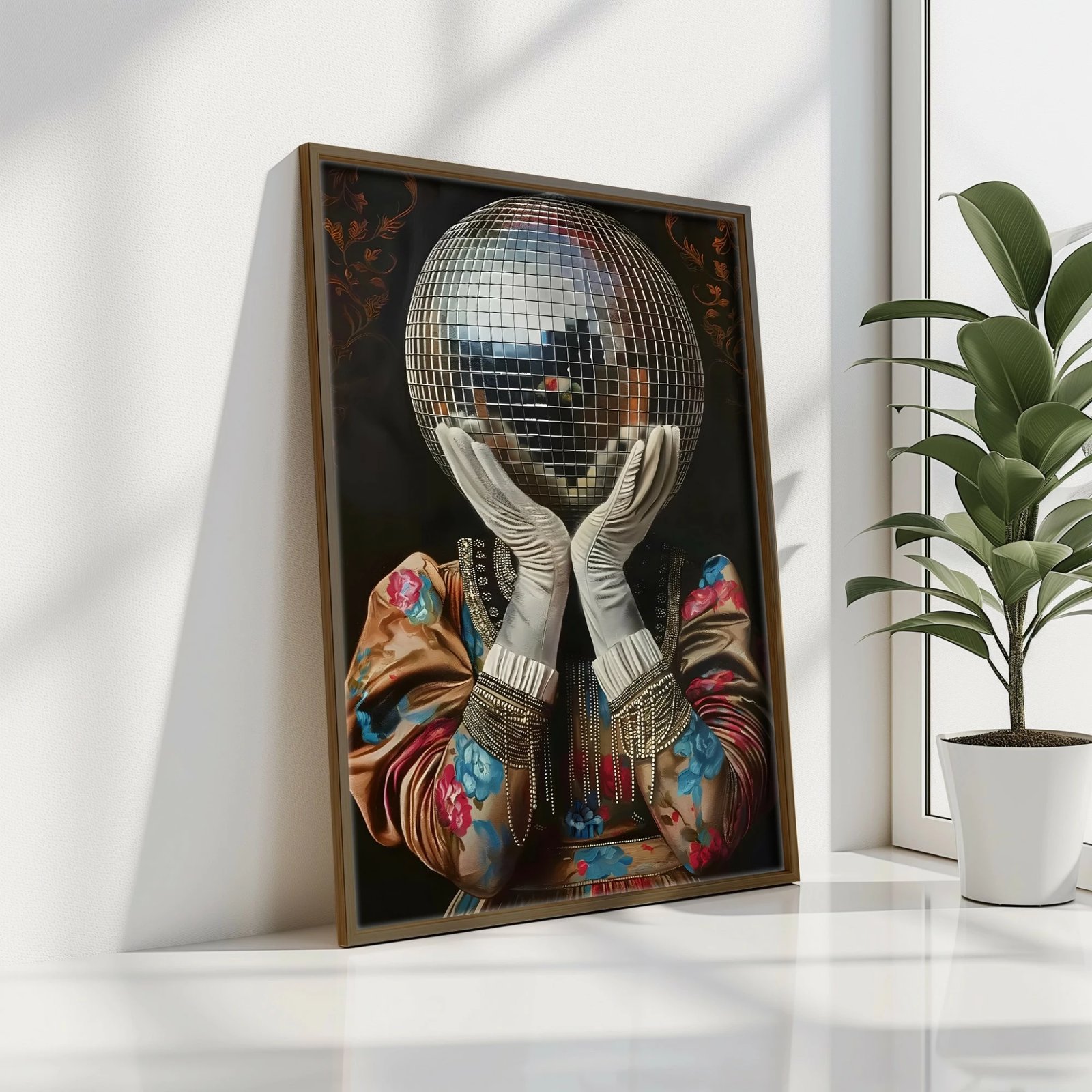 Pikturë dekorative me kornizë MDF, shumëngjyrëshe, Wallity GE129-L