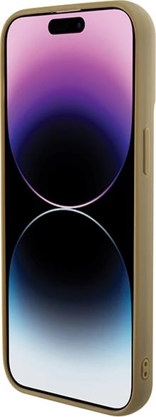 Mbështjellës Guess Disco Metal Script për iPhone 15 Pro Max, ari Mbështjellës Guess Disco Metal Script për iPhone 15 Pro Max, ari