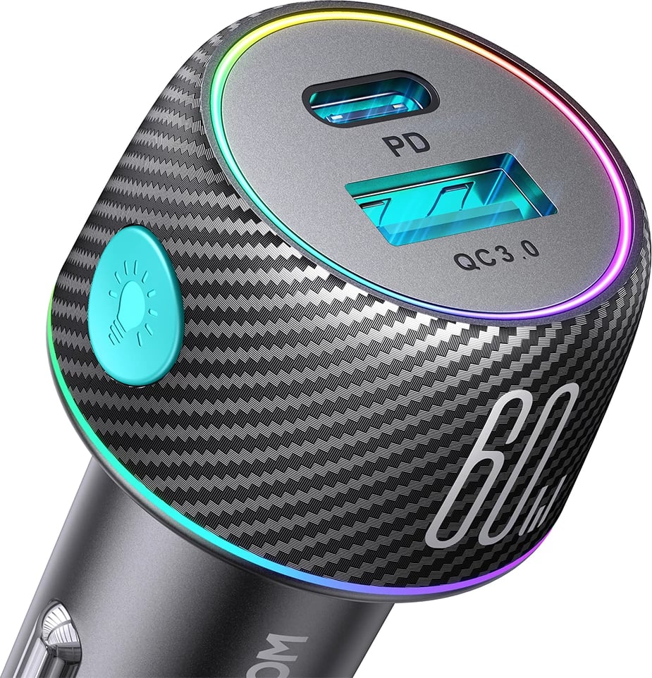 Karikues veture Joyroom JR-CCN01, 60W, 2 porta USB-C/USB-A, i zi