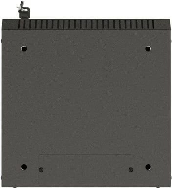 Kasë RACK LANBERG 10" 4U, e zezë, dyer xhami