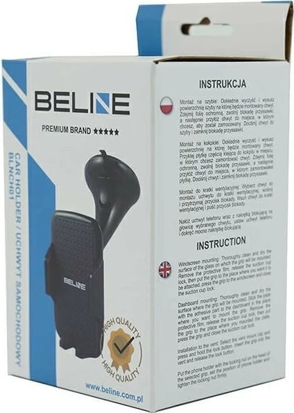 Mbështjellës veture Beline Beli02130 për celular, 3-në-1, i zi