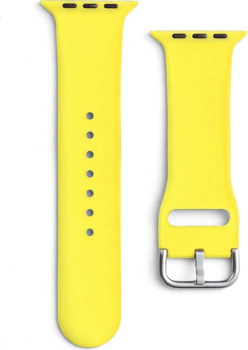 Rrip silikoni për orë Hurtel, për Apple Watch 9/8/7/6/5/4/3/2/SE 41/40/38mm, Verdhë
