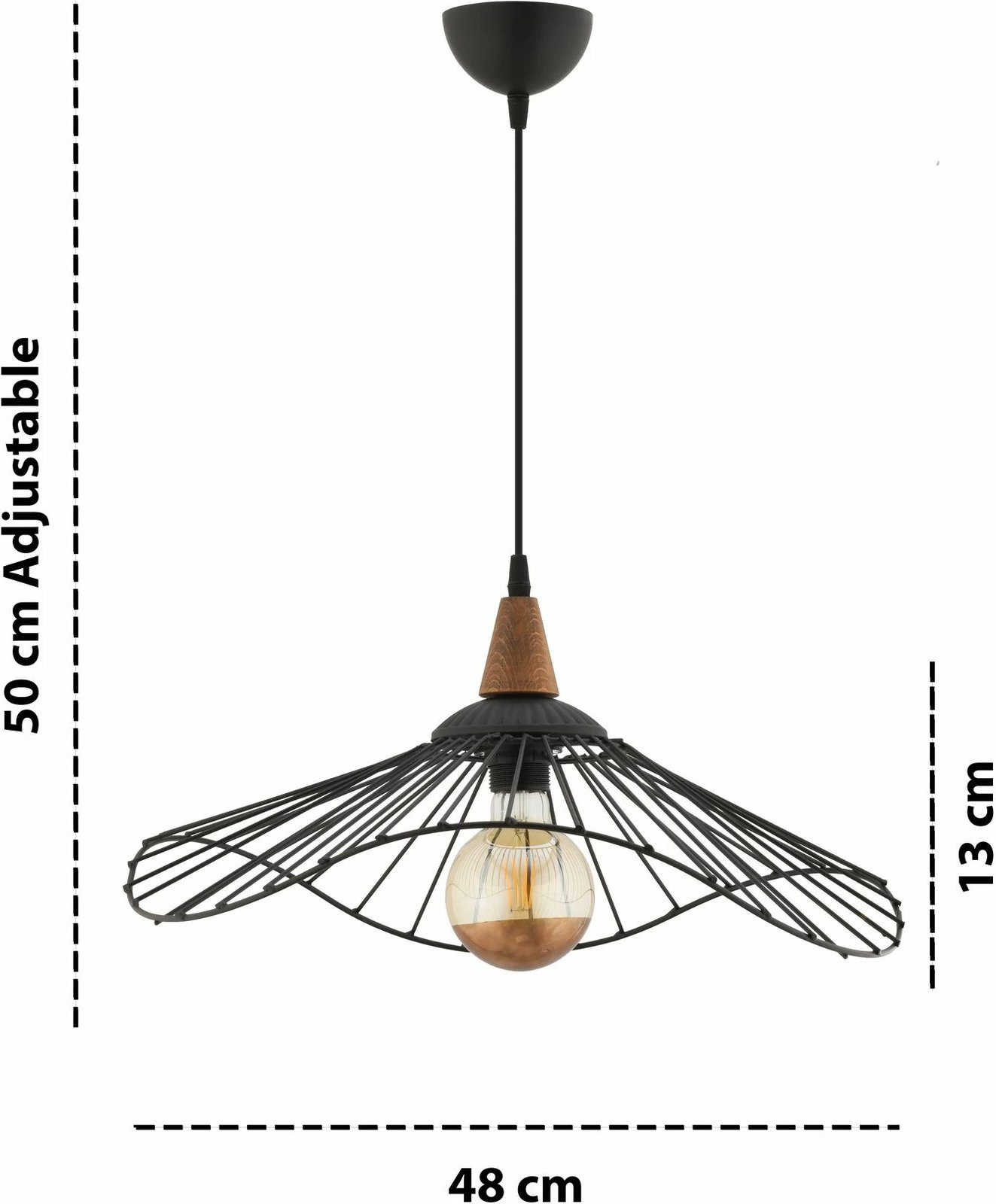 Llambë tavani Opviq, Vejce, e zezë dhe kafe