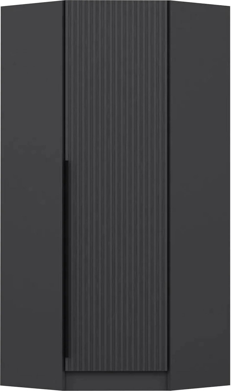 Dollap Hanah Home, Kale Plus 1, ngjyrë antracit, 210cm