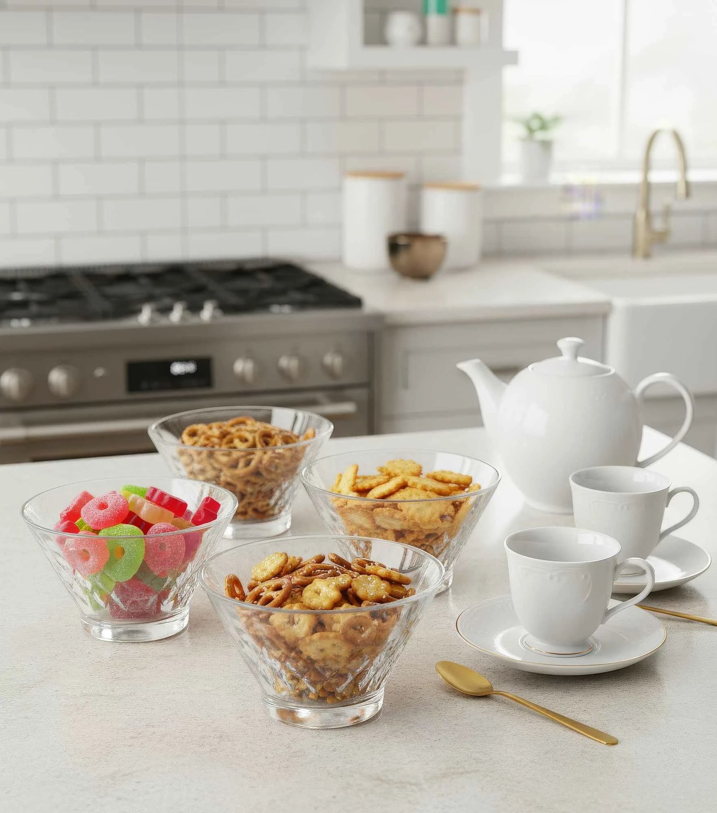 Set i enëve prej qelqi (6 copë), Hermia Concept, PB-530436