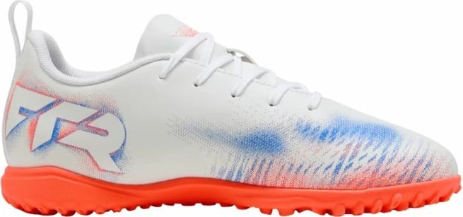 Atlete futbolli për fëmijë Puma, të bardha-portokalli