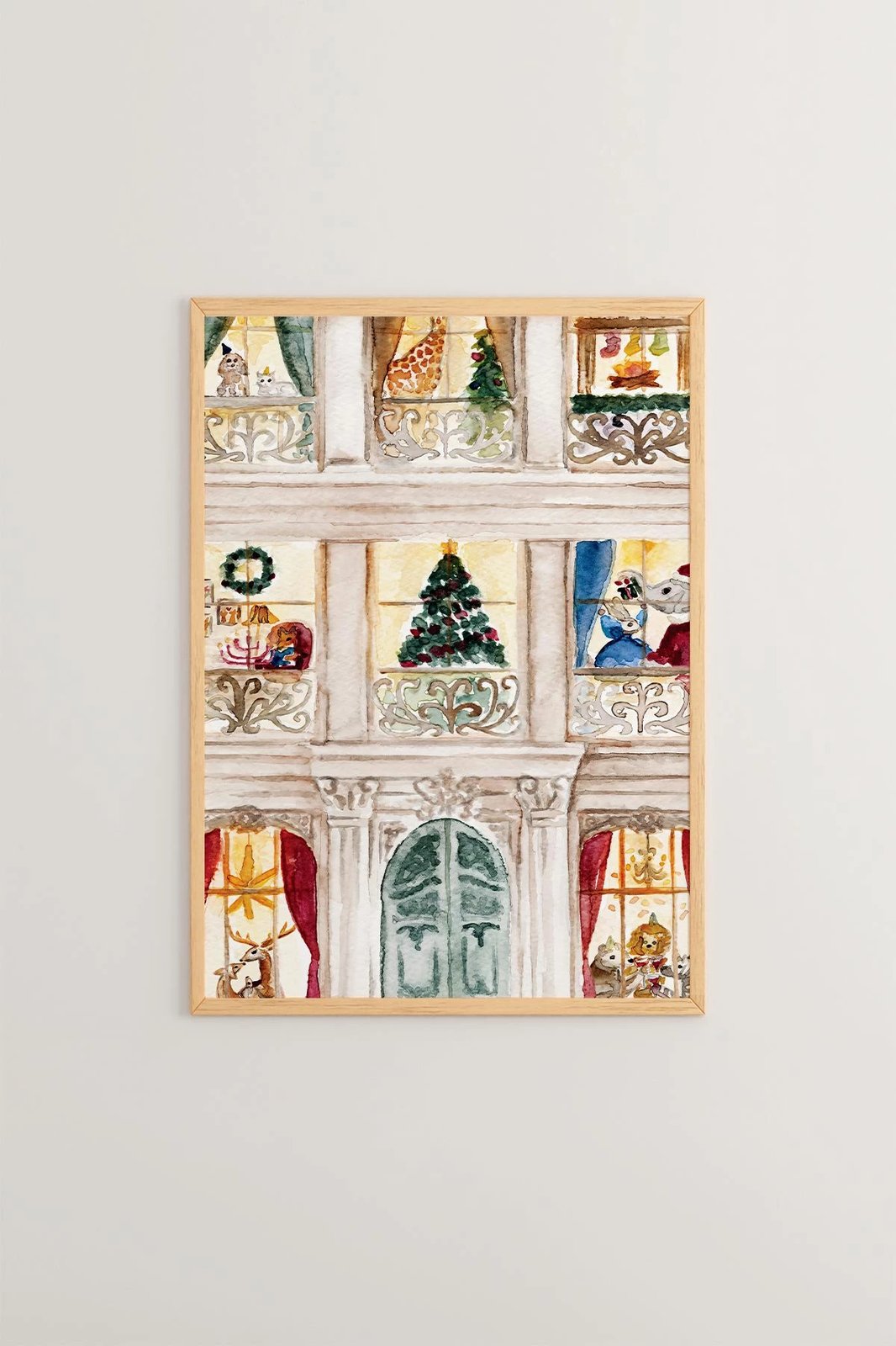 Pikturë dekorative me kornizë, shumëngjyrëshe, Wallity, Nwyearsngmdl50