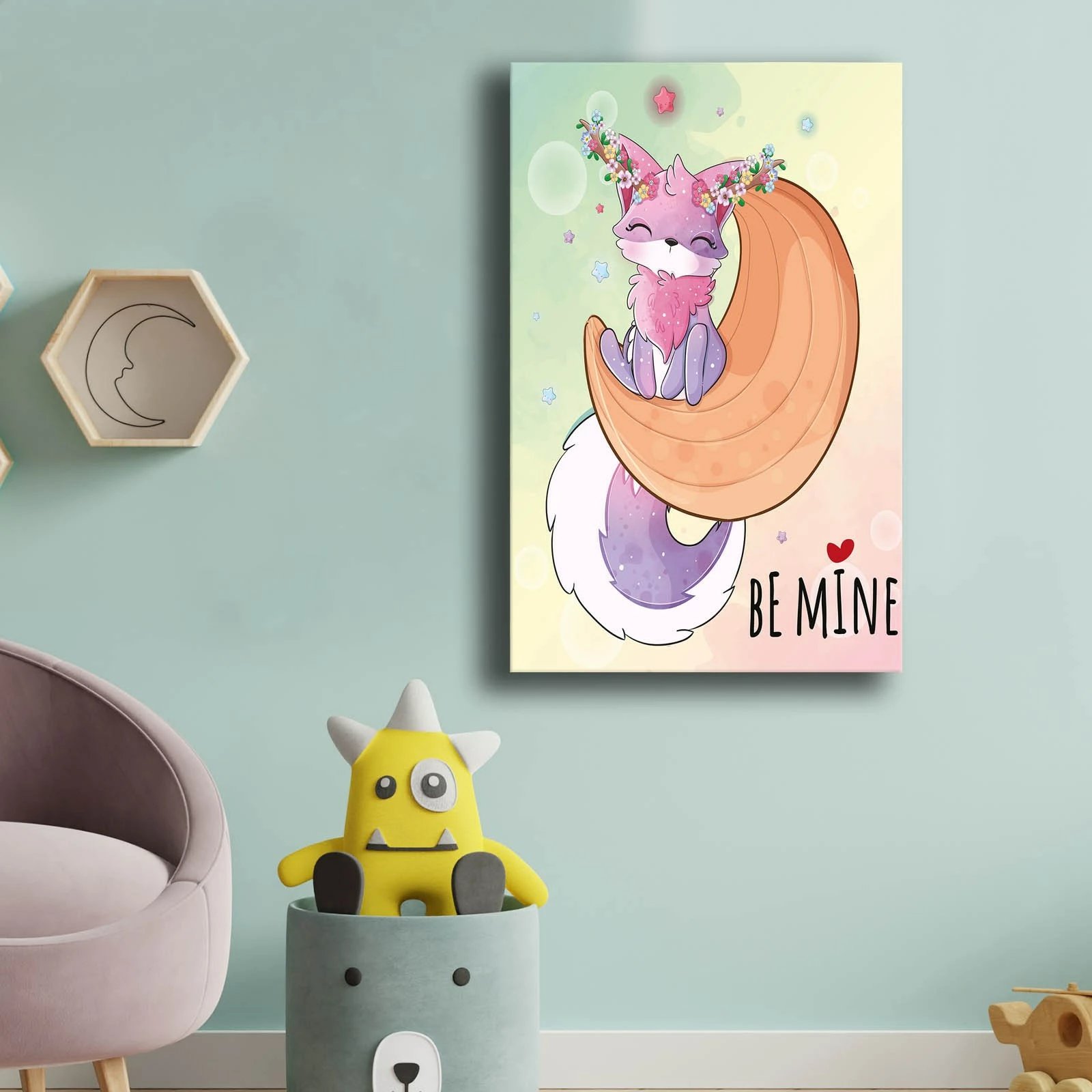 Pikturë dekorative në kanavacë, shumëngjyrëshe, Wallity, 45x70cm