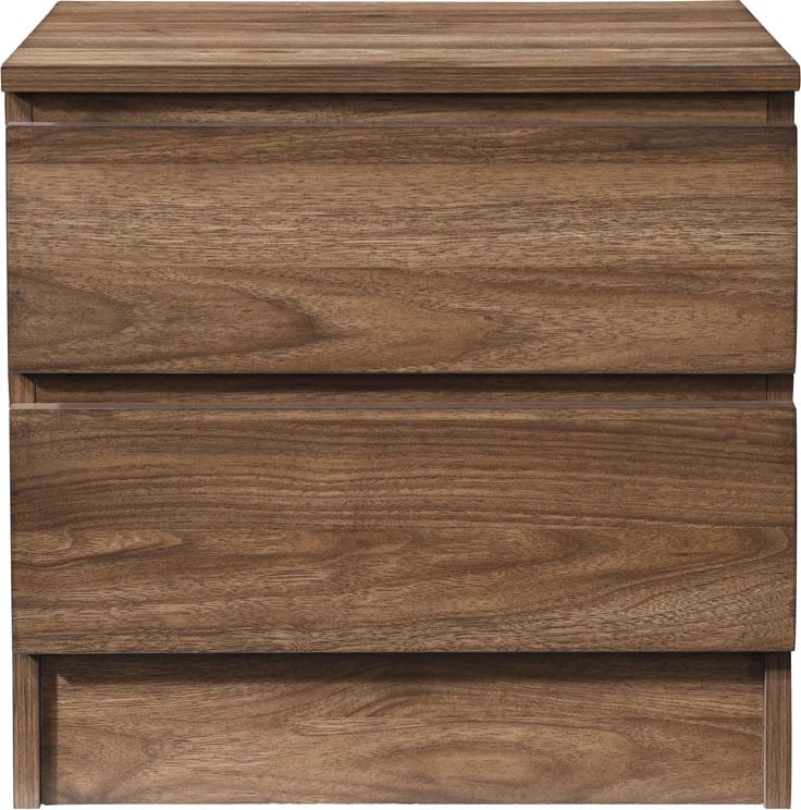 Komodinë POLO me 2 sirtarë, ngjyrë arre, 45x35.5x45