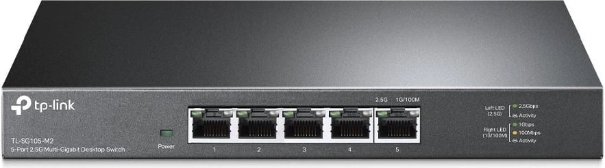 Suiç për rrjetin TP-Link TL-SG105-M2, 5 porta 2.5 Gbit