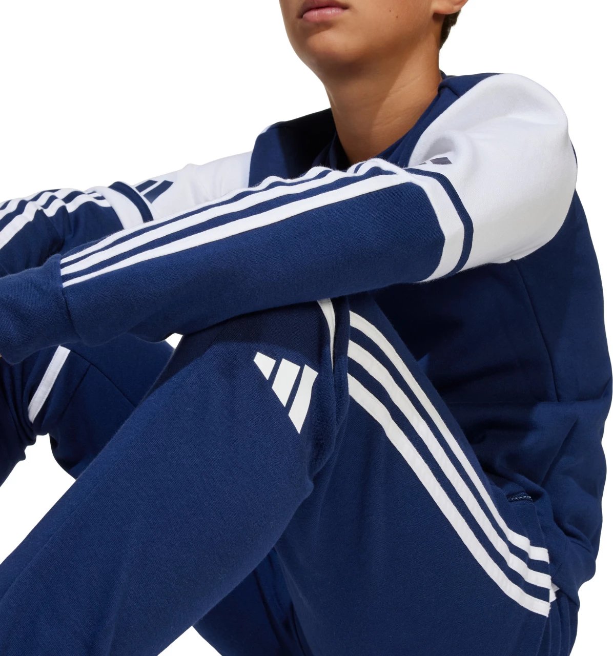 Pantallona sportive për fëmijë adidas, navy