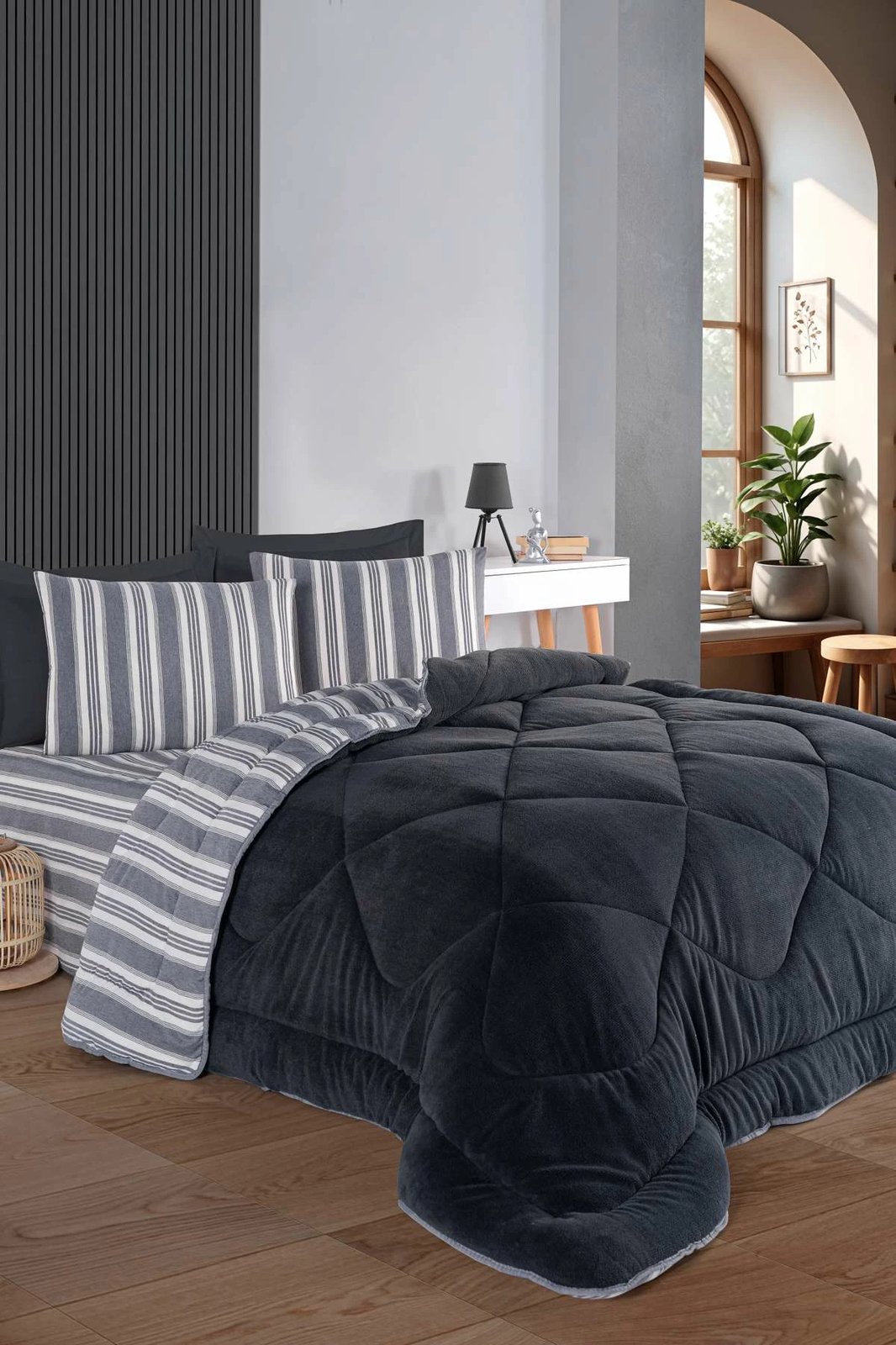 Set gjumi për një person, L'essentiel, Soft Line, ngjyrë antracit