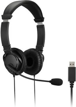 Kufje Kensington HiFi me mikrofon, USB, kontroll volumit, e zezë