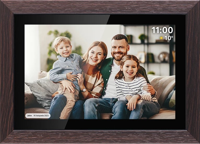 Kornizë dixhitale Kruger&Matz FRAMEO Wi-Fi 10.1" dru