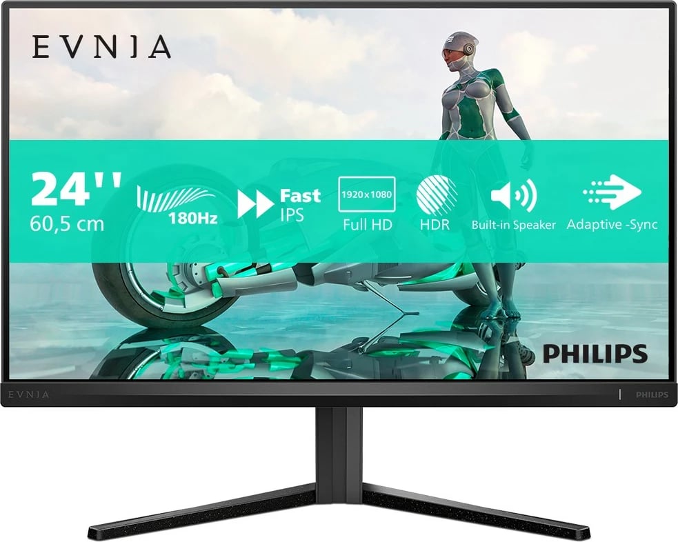 Monitor Philips Evnia 24M2N3200S/00, 23.8", Full HD, LCD, 1 ms, Ngjyrë e zezë