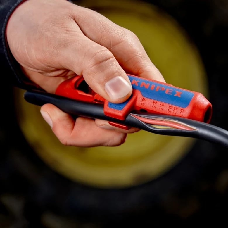 Knipex ErgoStrip, Mbështjellës kabllosh, Kuq Knipex ErgoStrip, Mbështjellës kabllosh, Kuq