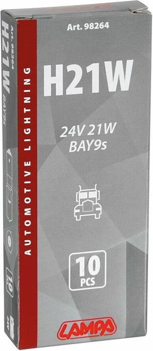 Lampa H21w 24v 21w Bay9s Lampa  Kuti