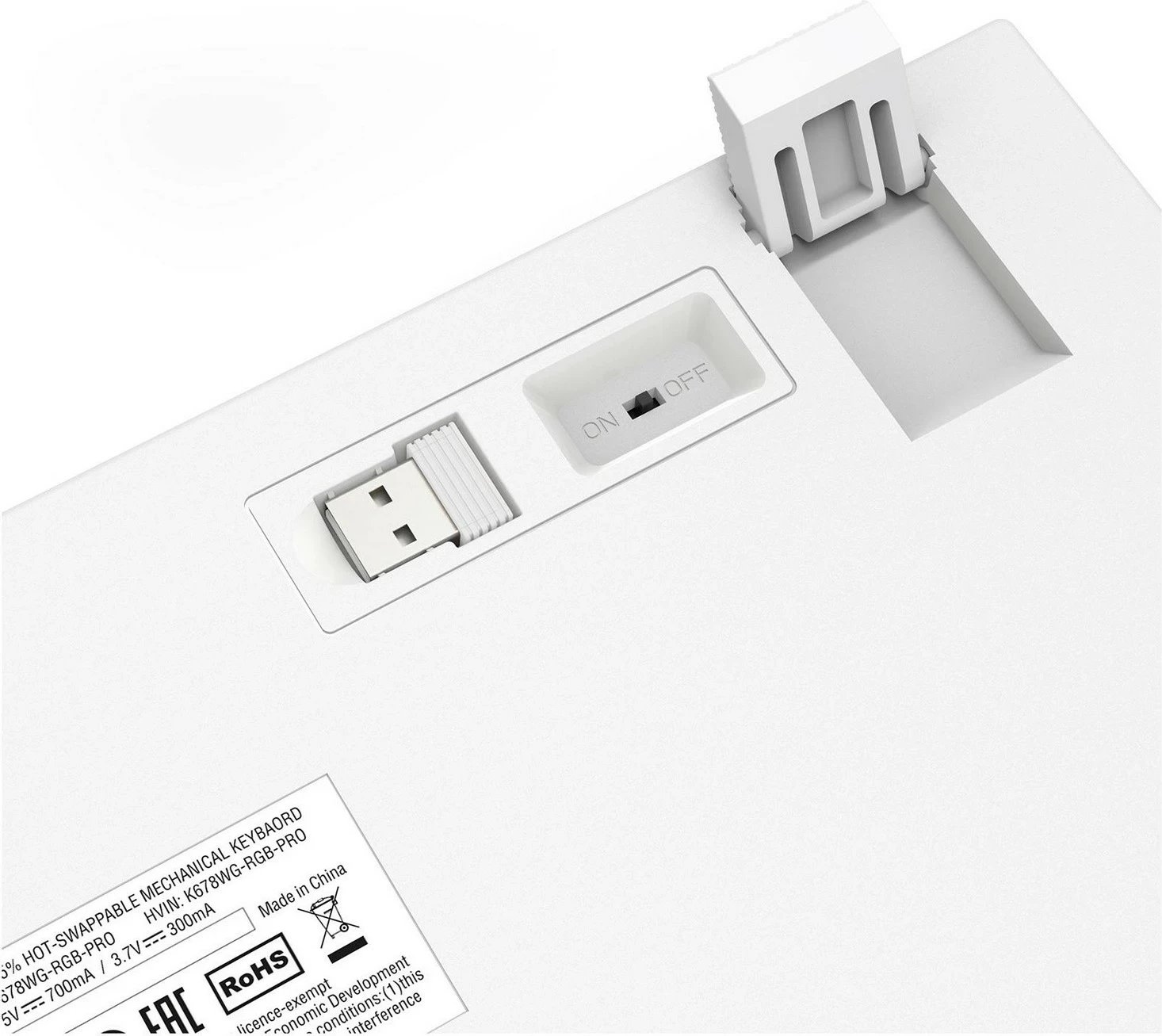 Tastierë Redragon K678WG-RGB-PRO Singed, RGB, mekanike, wireless, e bardhë-gjelbër