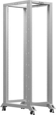 Raft i hapur serverik 19" 42U, Lanberg OR01-6042-S, 600x1000 mm, kapacitet 600 kg, thellësi montimi 550–790 mm, gri RAL 7035
