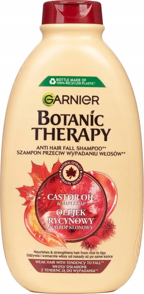 Shampon për femra Garnier Botanic Therapy Anti-Hair Loss me Vaj Ricine dhe Shurup Panje, 400ml