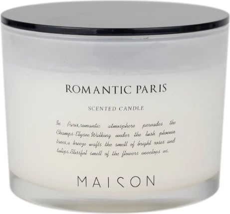 Qiri aromatik Wellness, gotë e bardhë e zezë, 10x10x8cm