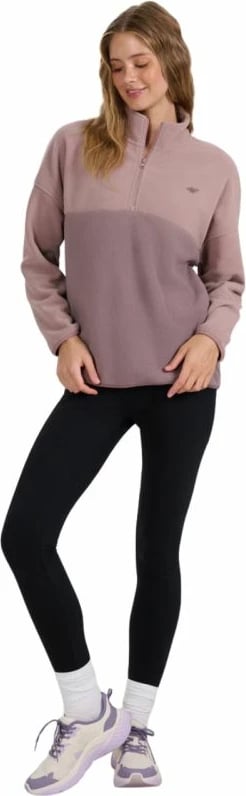 Duks fleece për femra 4F, vjollcë/rozë Duks fleece për femra 4F, vjollcë/rozë