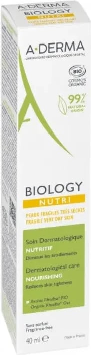 Krem ushqyes për fytyrë A-Derma Biology, 40ml uniseks Krem ushqyes për fytyrë A-Derma Biology, 40ml uniseks