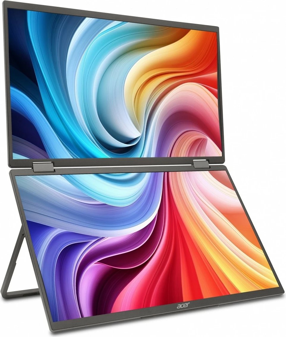 Monitor portativ Acer PD163Qbmiuux, 15.6", FHD, IPS, Dy ekrane, i zi Monitor portativ Acer PD163Qbmiuux, 15.6", FHD, IPS, Dy ekrane, i zi