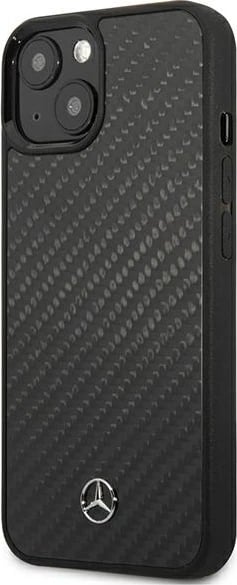 Mbështjellës Mercedes MEHCP13SRCABK për iPhone 13 mini 5.4", karbon, zi