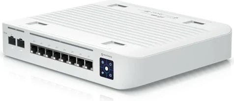 Switch i menaxhuar Ubiquiti USW-Enterprise-8-PoE, 8 porta PoE+ 2.5GbE, 2 porta 10G SFP+, i bardhë