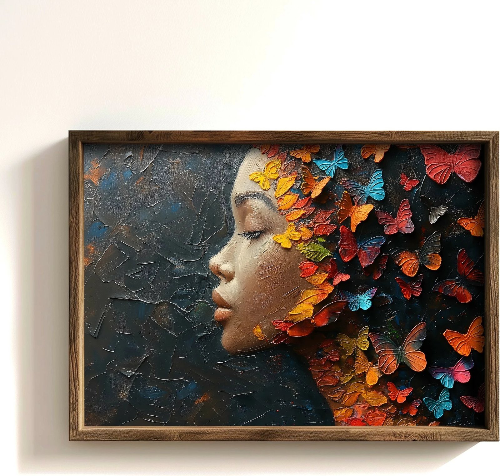 Pikturë dekorative me kornizë MDF, shumëngjyrëshe, Wallity, GE243-L