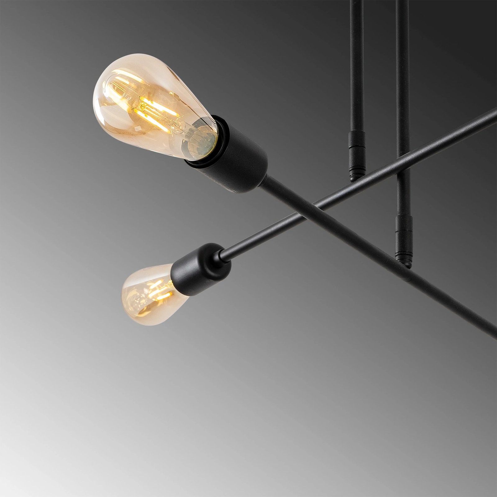 Llambadar Opviq, Flower - 161 - AV, ngjyrë e zezë, trup hekuri, 70x70cm, 4xE27 Llambadar Opviq, Flower - 161 - AV, ngjyrë e zezë, trup hekuri, 70x70cm, 4xE27