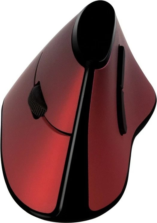 Maus ergonomik vertikal LogiLink ID0159, wireless, 2.4GHz, i kuq