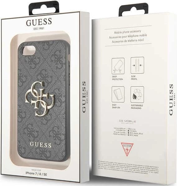 Mbështjellës Guess GUHCI84GMGGR për iPhone 7/8/SE 2020/2022, hardcase, gri Mbështjellës Guess GUHCI84GMGGR për iPhone 7/8/SE 2020/2022, hardcase, gri