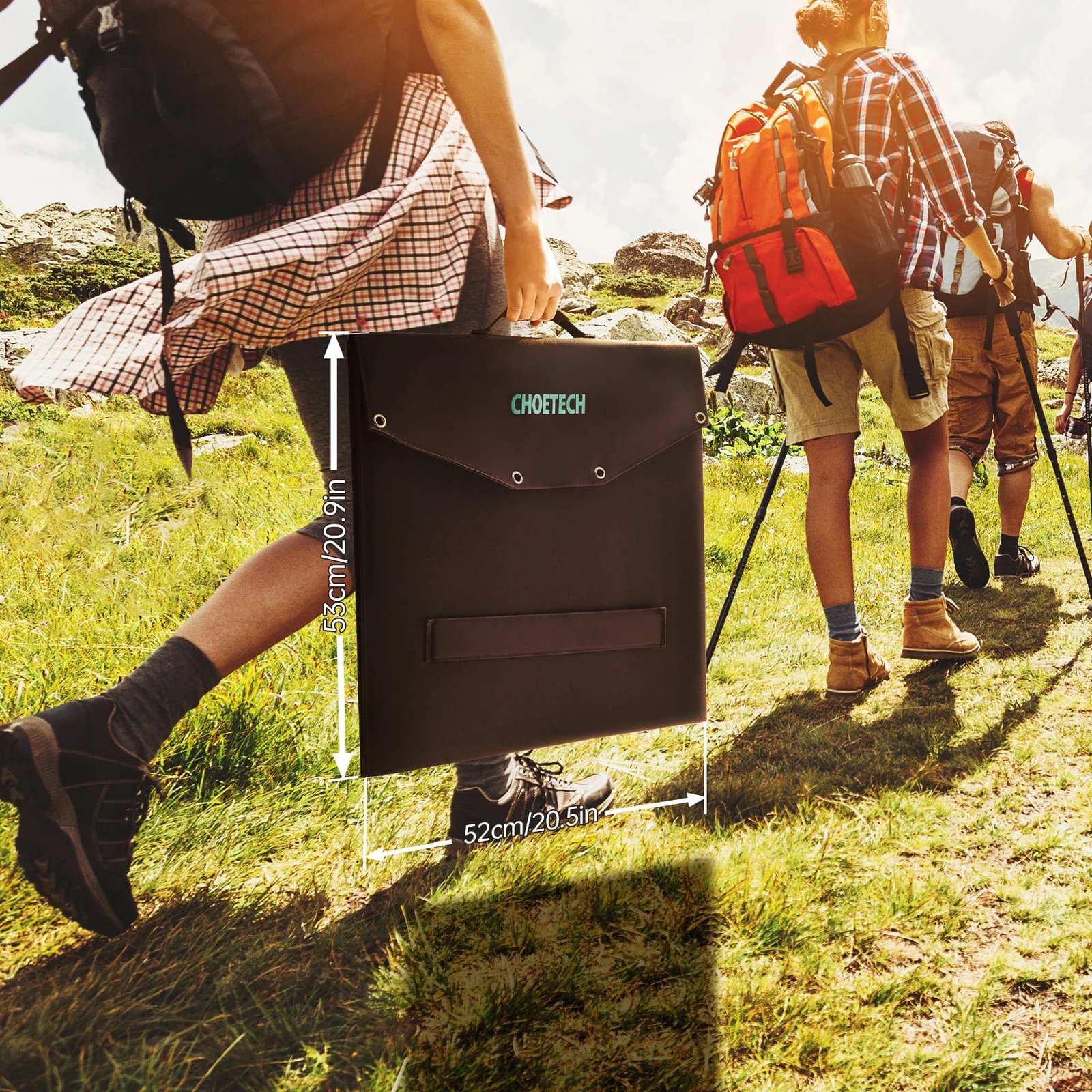 Karikues diellor portativ Choetech SC008, 120W, 4 porta, i zi