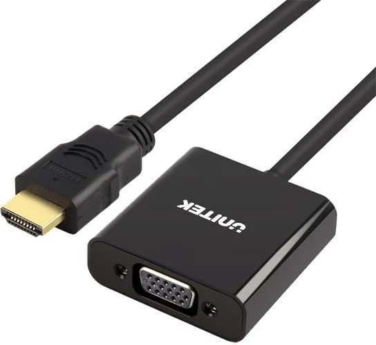 Përshtatëse UNITEK, Y-6333, VGA, 3.5 mm,e zezë