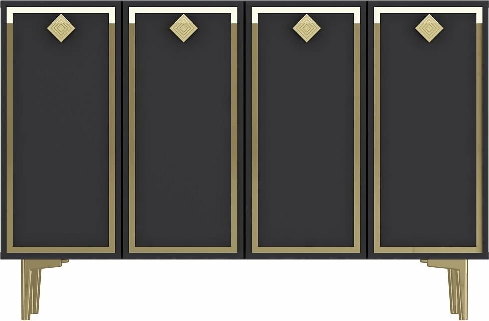 Konsolë Skye Decor, anthracite, gold, 8159KM-1