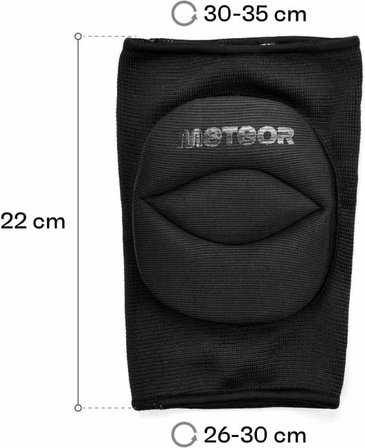 Mbështetëse gjuri për volejboll Meteor, të zeza