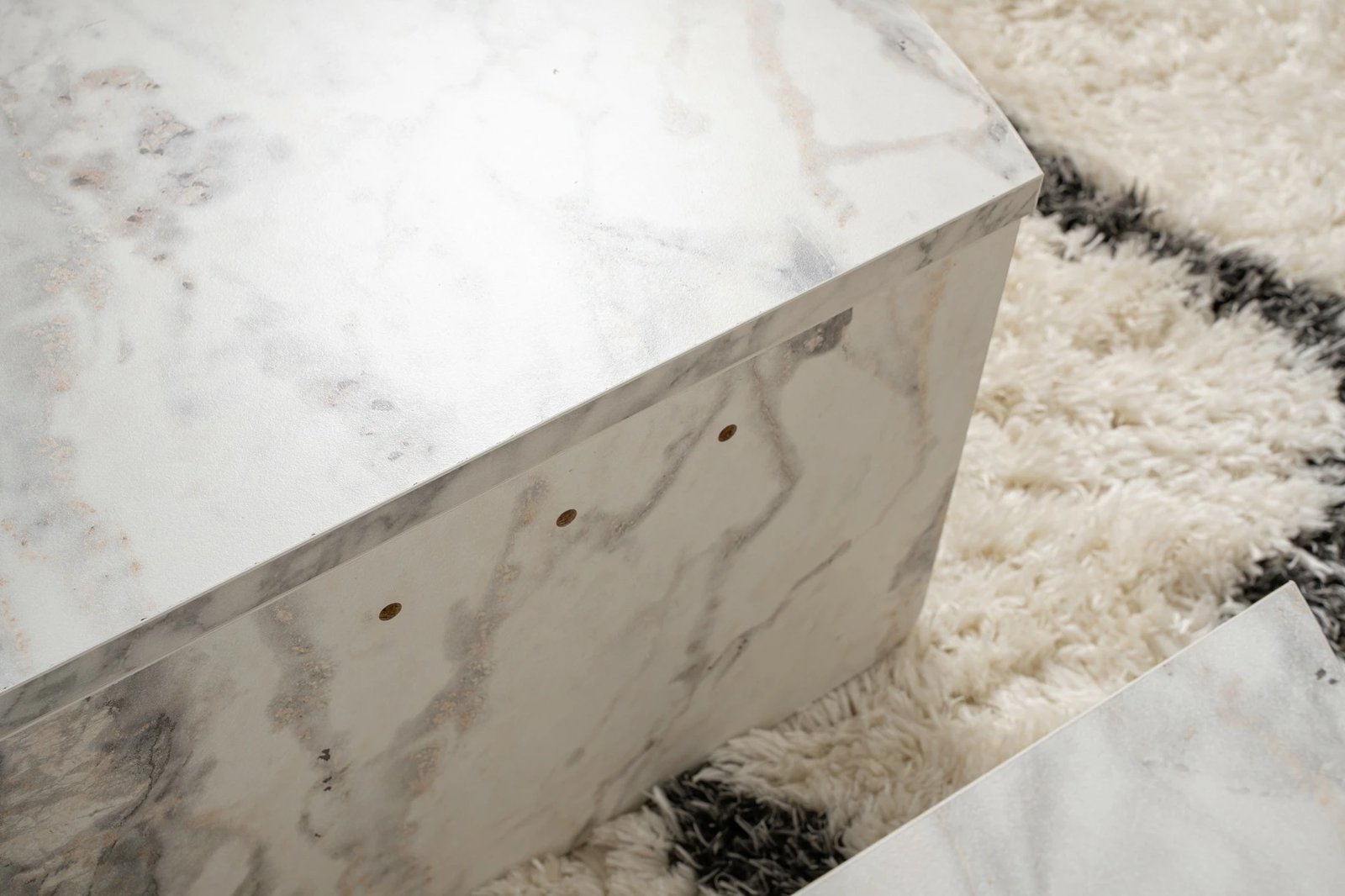 Set tavolinash kafeje Nordure Orion, mermer Frezya