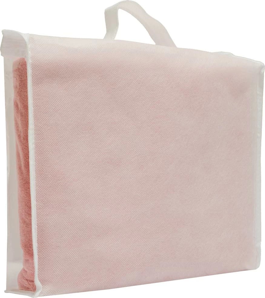 peshqir bebe me kapuç NEW BABY Comfortably 100x100 cm, 100% pambuk, 2 shtresa, rozë