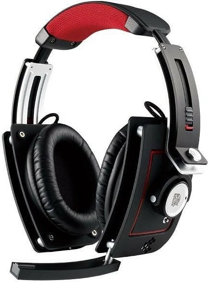 Kufje gaming Thermaltake Level 10M, me mikrofon, Stereo, 3.5mm, Zezë/Kuqe
