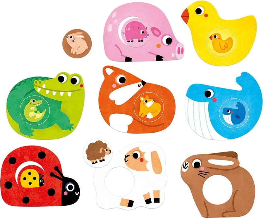 Puzzle set CzuCzu First Puzzle Set - Little Ones, 8 copë, për fëmijë, shumëngjyrësh